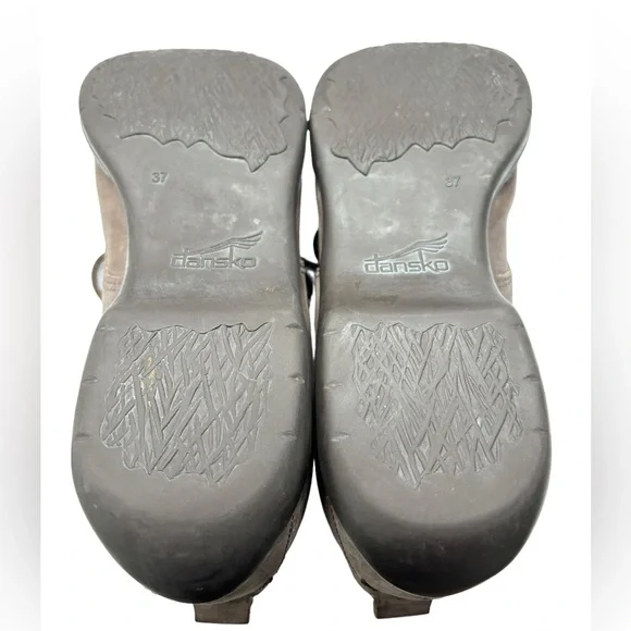 Dansko Womens Lace-Up Chukka Ankle Boots Shoes US 7 EU 37 Brown Nubuck Leather - Picture 12 of 14